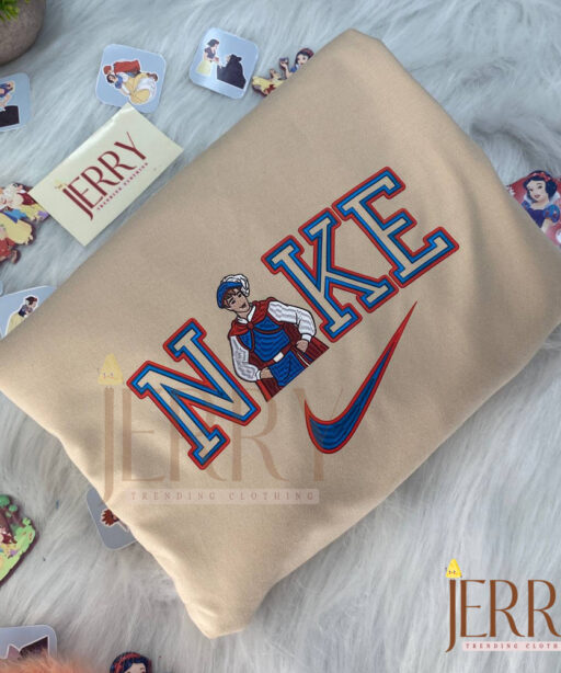 Snow White And Prince Florian Disney Nike Embroidered Sweatshirts