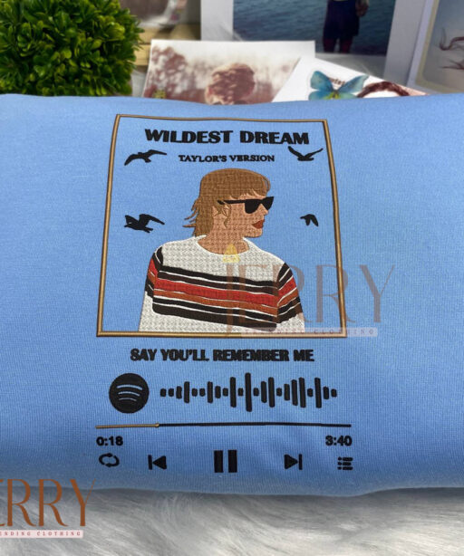 Spotify Wildest Dream 1989 Taloys Version Embroidered Sweatshirt