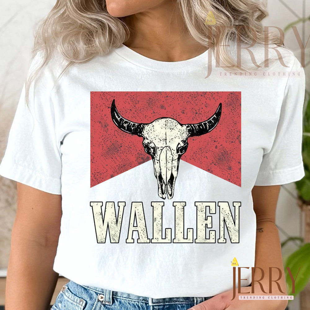 Morgan Wallen Shirt Retro Wallen Bull Skull Shirt Morgan Wallen