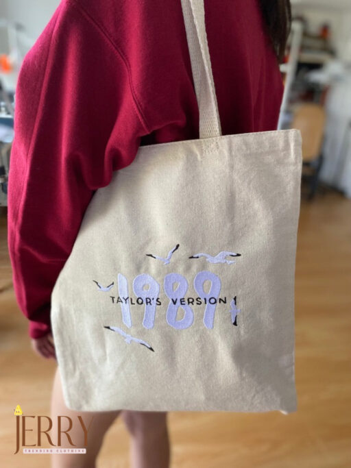 1989 Taylors Version Embroidered Tote Bag