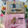 Princess Aurora And Prince Phillip Sleeping Beauty Disney Nike Embroidered Sweatshirts