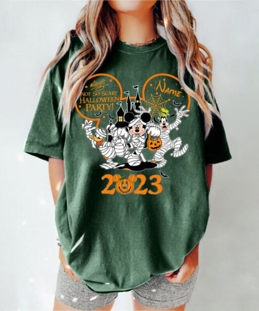 Comfort Color Mickeys Not So Scary Halloween Shirt, Disney Halloween 2023 Shirt, Disney Halloween Skeleton Shirt, Halloween Matching Shirt