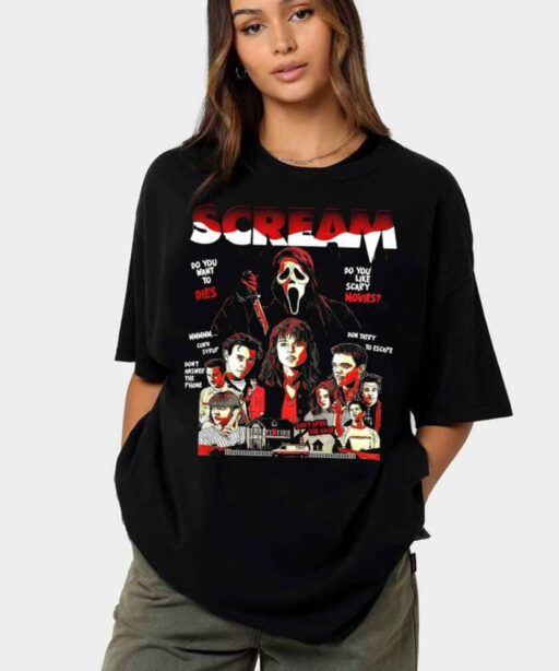 Scream Vintage Halloween Shirt, Halloween Shirt, Ghostface Shirts, Horror Movie Tee, Halloween Party, Scary Movie Shirt, Scream Sweatshirt