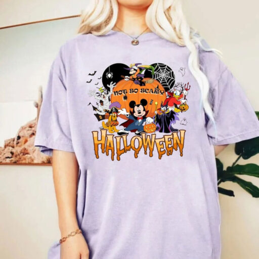 Comfort Color Mickeys Not So Scary Halloween Shirt, Disney Halloween 2023 Shirt, Disney Halloween Skeleton Shirt, Halloween Matching Shirt