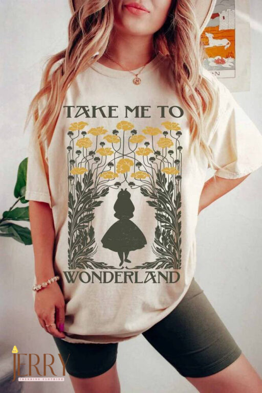 Alice In Wonderland Watercolor Comfort Shirt, Retro Disney Toddler Shirt, Alice Shirt, Disney World Shirt, Disney Movie Tee, Disneyland Trip