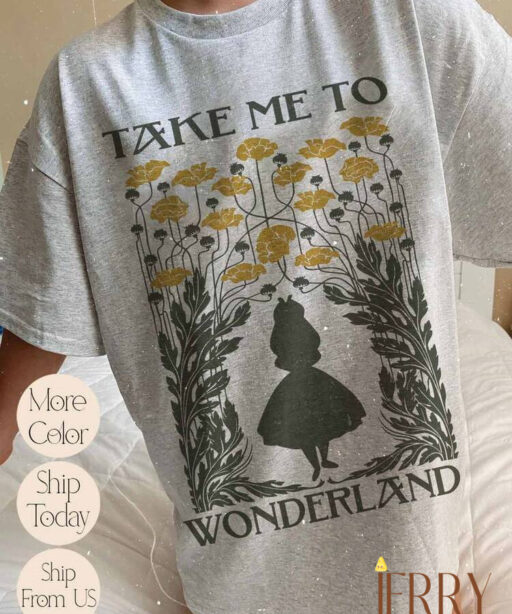 Alice In Wonderland Watercolor Comfort Shirt, Retro Disney Toddler Shirt, Alice Shirt, Disney World Shirt, Disney Movie Tee, Disneyland Trip