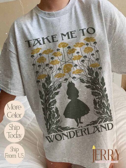 Alice In Wonderland Watercolor Comfort Shirt, Retro Disney Toddler Shirt, Alice Shirt, Disney World Shirt, Disney Movie Tee, Disneyland Trip