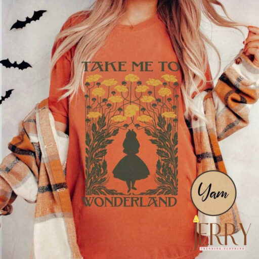 Alice In Wonderland Watercolor Comfort Shirt, Retro Disney Toddler Shirt, Alice Shirt, Disney World Shirt, Disney Movie Tee, Disneyland Trip