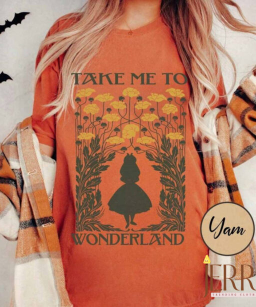 Alice In Wonderland Watercolor Comfort Shirt, Retro Disney Toddler Shirt, Alice Shirt, Disney World Shirt, Disney Movie Tee, Disneyland Trip