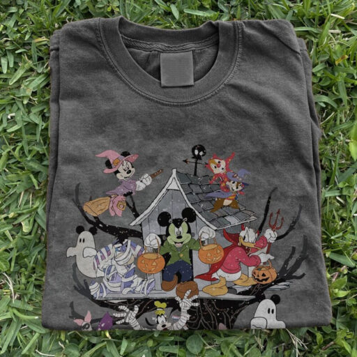 All Character Nightmare Halloween, Trick Or Treat Shirt, Mickey Halloween Shirt, Disney Not So Scary, Spooky Season, Mickey Minnie pumpkins