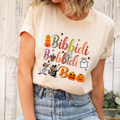 Bibbidi Bobbidi Boo Halloween Shirt, Jaq And Gus Halloween Shirt, Disney Cinderrella Shirt, Funny Disney Halloween Shirt, Halloween 2023 Tee