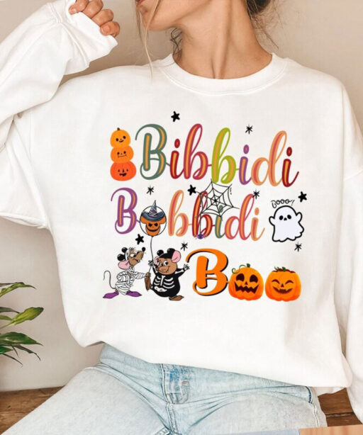Bibbidi Bobbidi Boo Halloween Shirt, Jaq And Gus Halloween Shirt, Disney Cinderrella Shirt, Funny Disney Halloween Shirt, Halloween 2023 Tee