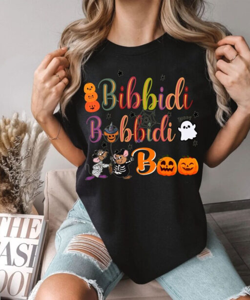 Bibbidi Bobbidi Boo Halloween Shirt, Jaq And Gus Halloween Shirt, Disney Cinderrella Shirt, Funny Disney Halloween Shirt, Halloween 2023 Tee