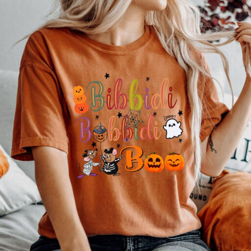 Bibbidi Bobbidi Boo Halloween Shirt, Jaq And Gus Halloween Shirt, Disney Cinderrella Shirt, Funny Disney Halloween Shirt, Halloween 2023 Tee