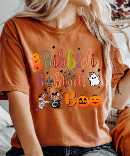 Bibbidi Bobbidi Boo Halloween Shirt, Jaq And Gus Halloween Shirt, Disney Cinderrella Shirt, Funny Disney Halloween Shirt, Halloween 2023 Tee