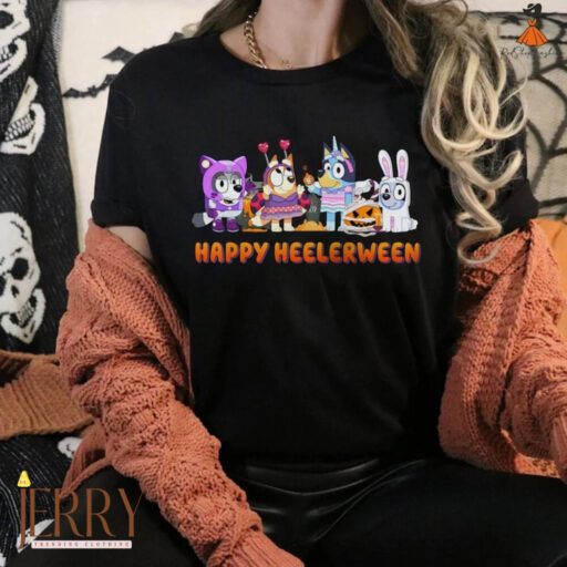 Bluey Halloween Shirt | Family Matching Tee | Autumn Shirt | Happy Halloween Shirt | Bluey Heelerween Shirt | Halloween Horror Shirt