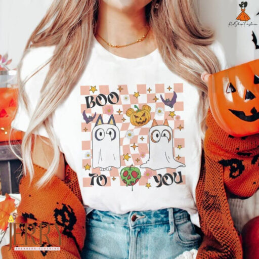 Bluey Halloween Shirt | Family Matching Tee | Autumn Shirt | Happy Halloween Shirt | Bluey Heelerween Shirt | Halloween Horror Shirt
