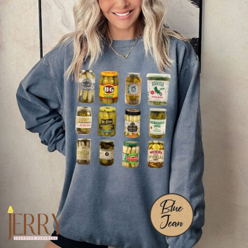 Canned Pickles Sweatshirt, Pickle shirt, Pickle Crewneck Sweatshirt, Pickle Lovers Hoodie, Pickle Crewneck Sweatshirt