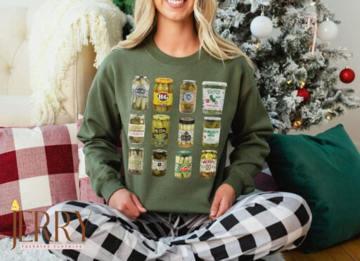 Canned Pickles Sweatshirt, Pickle shirt, Pickle Crewneck Sweatshirt, Pickle Lovers Hoodie, Pickle Crewneck Sweatshirt