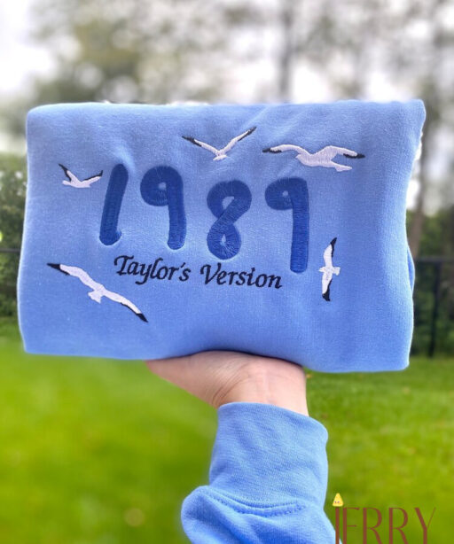 Carolina Blue 1989 Taylors Version Embroidered Shirt