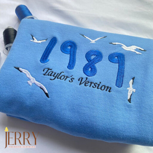 Carolina Blue 1989 Taylors Version Embroidered Shirt