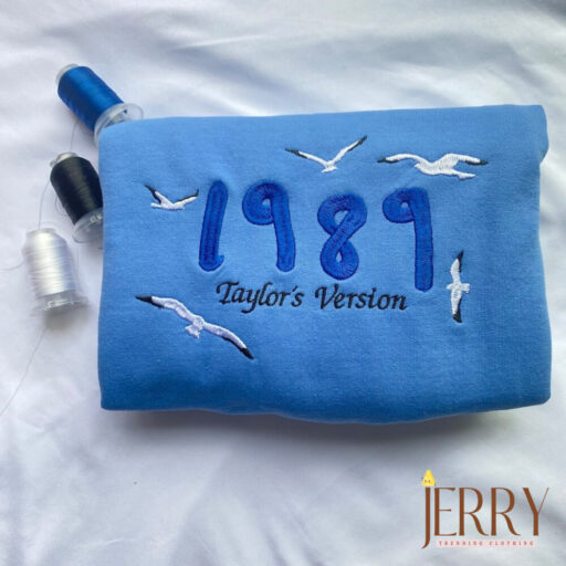 Carolina Blue 1989 Taylors Version Embroidered Shirt