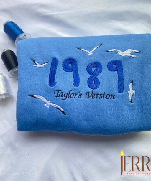 Carolina Blue 1989 Taylors Version Embroidered Shirt