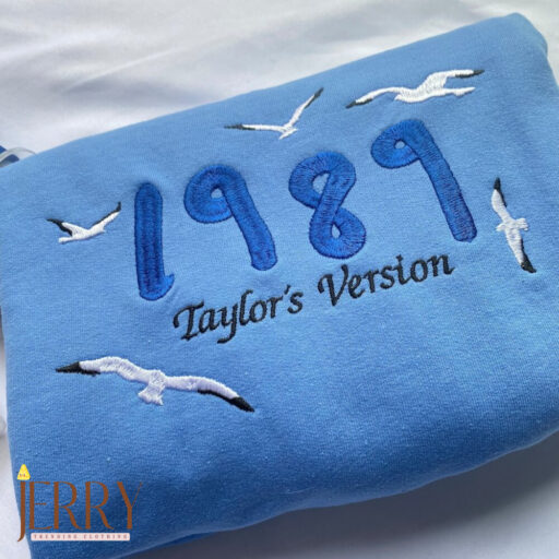 Carolina Blue 1989 Taylors Version Embroidered Shirt