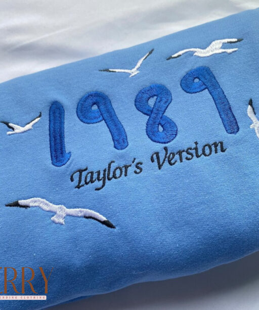 Carolina Blue 1989 Taylors Version Embroidered Shirt