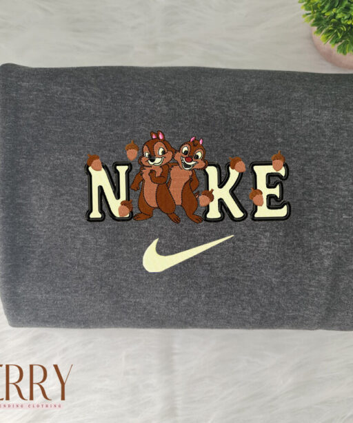 Chip And Dale Disney Nike Embroidered Sweatshirts