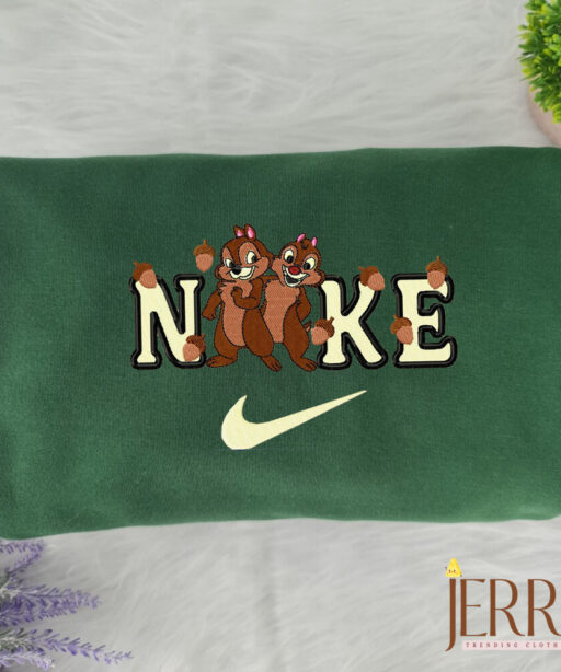 Chip And Dale Disney Nike Embroidered Sweatshirts