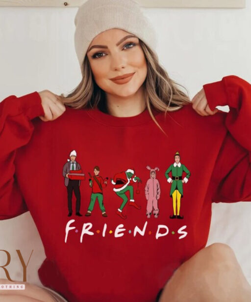 Christmas Friends shirt, xmas grinch friends sweatshirt, Funny Christmas, The Grinch Who Stole xmas, Christmas Grinch, xmas movie, Friends