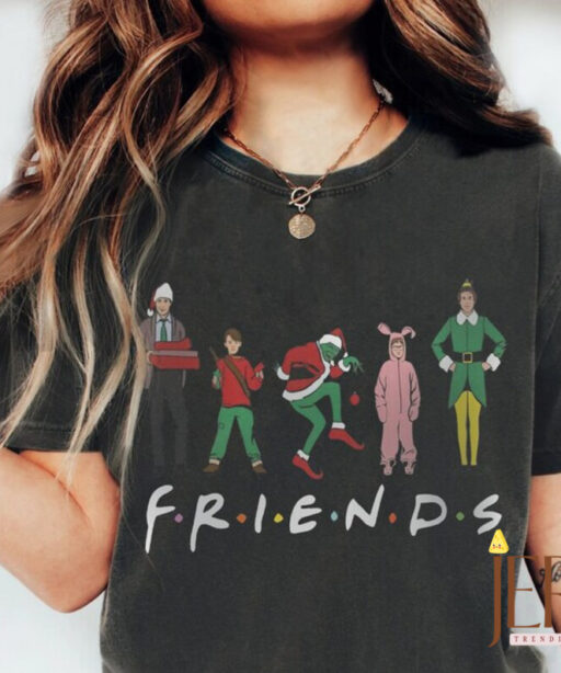 Christmas Friends shirt, xmas grinch friends sweatshirt, Funny Christmas, The Grinch Who Stole xmas, Christmas Grinch, xmas movie, Friends