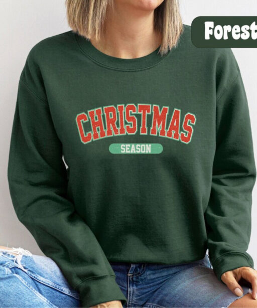 Christmas Season Sweatshirt, Womens Christmas Sweatshirt, Christmas Sweatshirts for Women, Christmas Gift Women, Merry Christmas Sweatshirt