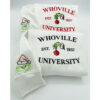 Christmas Sweatshirt, Whoville University Embroidered Sweatshirt, Christmas Embroidery Sweatshirt, Christmas Crewneck, Cute Sleeve