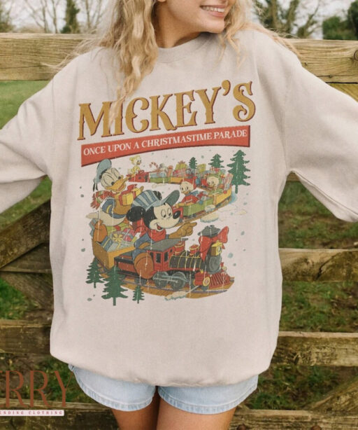 Christmas Train mickey shirt, Christmas Mouse And Friends, vintage disney christmas, Mickey Truck christmas shirt, christmas family shirt