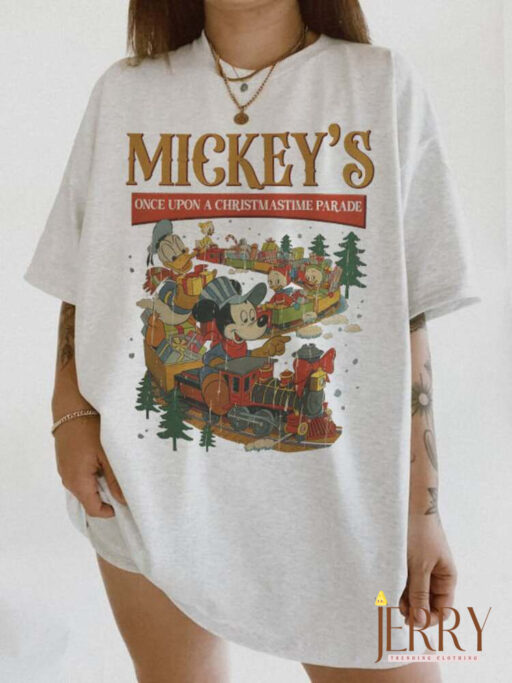 Christmas Train mickey shirt, Christmas Mouse And Friends, vintage disney christmas, Mickey Truck christmas shirt, christmas family shirt