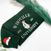 Christmas Whoville University Embroidered Sweatshirt, Christmas Crewneck, Christmas Jumper, Christmas Hoodie,Xmas Gift, Retro Jumper, Xmas