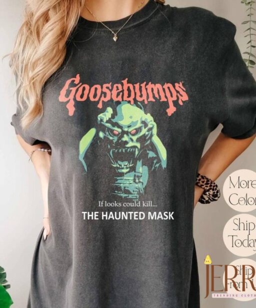 Comfort Colors Goosebump Horrorland Shirt, Halloween Shirt, Halloween Costumes, Halloween Party Tee, Nightmare Shirt