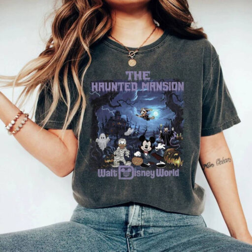 Comfort Colors The Haunted Mansion Vintage Shirt,Retro Disney The Haunted Mansion Shirt, Disney Trip Shirt, Halloween Shirt,Disney Halloween