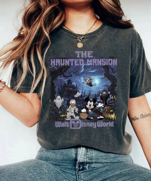 Comfort Colors The Haunted Mansion Vintage Shirt,Retro Disney The Haunted Mansion Shirt, Disney Trip Shirt, Halloween Shirt,Disney Halloween