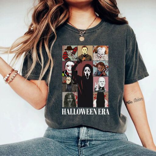 Comfort Colors® In My Halloween Era Shirt, Horror Halloween Characters Shirt, Horror Movie shirt, Halloween Horror Nights, Scary Movie shirt