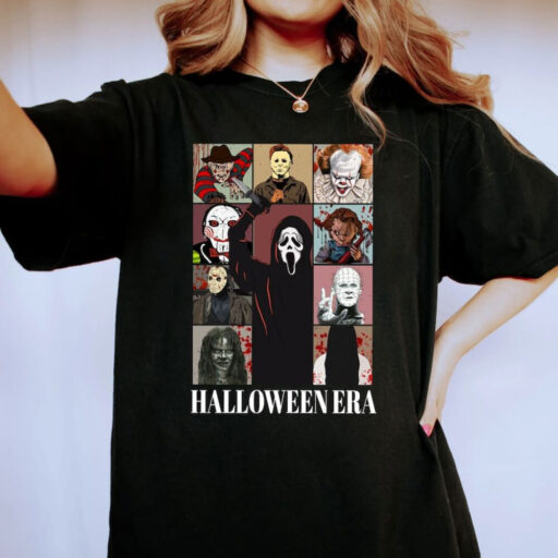 Comfort Colors® In My Halloween Era Shirt, Horror Halloween Characters Shirt, Horror Movie shirt, Halloween Horror Nights, Scary Movie shirt