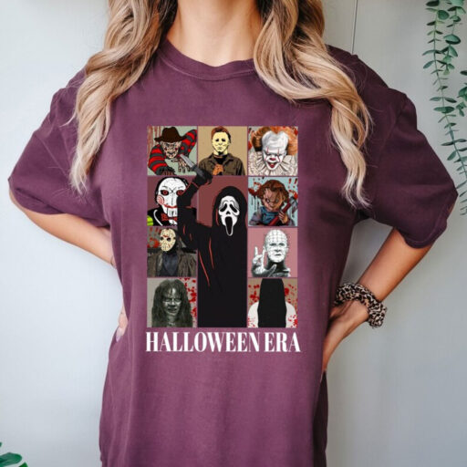 Comfort Colors® In My Halloween Era Shirt, Horror Halloween Characters Shirt, Horror Movie shirt, Halloween Horror Nights, Scary Movie shirt