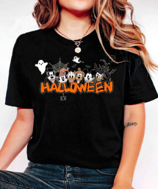 Comfort Colors® Mickey And Friend Halloween Shirt, Disney Halloween Comfort Colors® Shirt, Disney Mickey and Friends Halloween Team Shirt