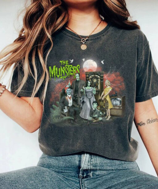 Comfort Colors® The Munster Tshirt, Halloween Shirt, Frankenstein Tee, The Munster Tv Series, Horror Movie Shirts, Halloween Party, Fall Tee