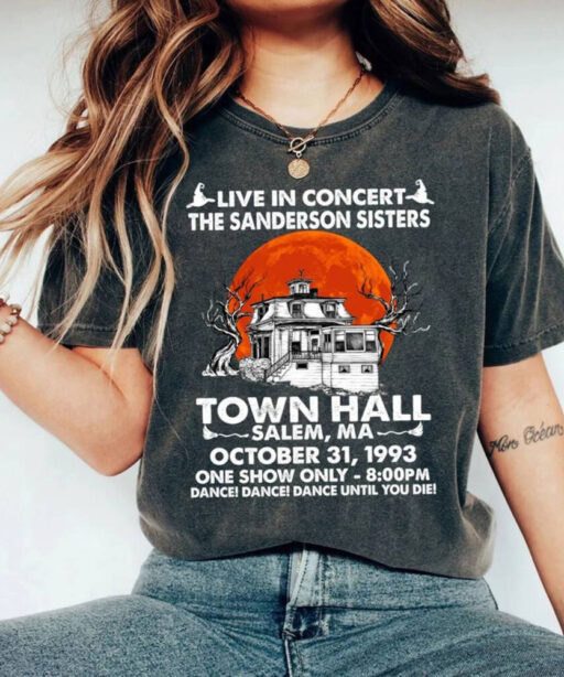 Comfort Colors® Town Hall Shirt, Sanderson Witch Museum Shirt, Hocus Pocus Shirt, Halloween Town Hall Salem Shirt,Halloween University Shirt