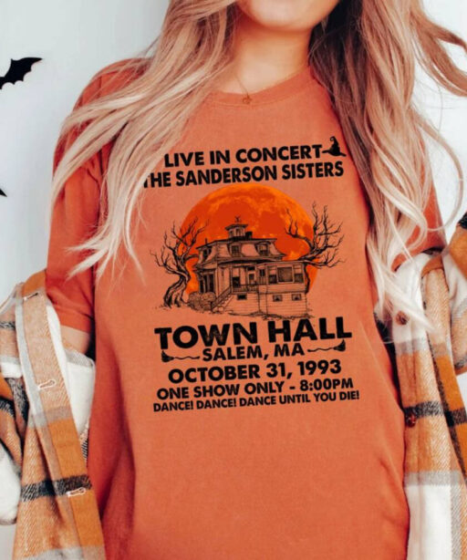 Comfort Colors® Town Hall Shirt, Sanderson Witch Museum Shirt, Hocus Pocus Shirt, Halloween Town Hall Salem Shirt,Halloween University Shirt