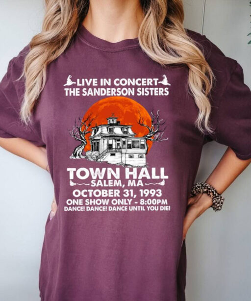 Comfort Colors® Town Hall Shirt, Sanderson Witch Museum Shirt, Hocus Pocus Shirt, Halloween Town Hall Salem Shirt,Halloween University Shirt