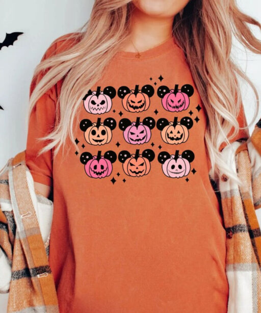 Comfort Colors® Vintage Mickey Mouse Halloween Party Shirt, Fall Best Day Ever Mouse Ears Shirt, Halloween Spooky Family Mom Dad Shirt